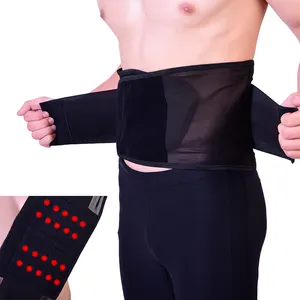 RUNYI Mesh Lumbar Support Double Pull Adjustable Magnet Back Brace Breathable Lower Back Pain Back Support Lumbar Belt