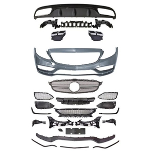 Kit carrosserie pour pare-chocs avant, calandre et lèvre avant style C63 2015 pour <span class=keywords><strong>BENZ</strong></span> W205 C205 <span class=keywords><strong>AMG</strong></span> Couple <span class=keywords><strong>Line</strong></span> 2015-2023 - Product Image 1