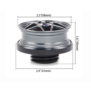 혼다 아큐라 시빅 알루미늄 허브 스타일 레이싱 엔진 오일 연료 탱크 캡 - Product Image 6