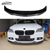 F10 F18 M pemisah depan bibir Bumper depan, gaya ARKYM olahraga serat karbon untuk BMW Seri 5 F10 F18