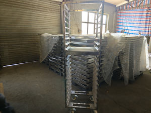 Carrello da Forno Commerciale in Acciaio Inossidabile 304 Staccabile con Ripiani e Vassoi per Uso in Panificio - Product Image 3