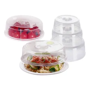 Juego de 5 envases ecológicos, tapa para conservar alimentos en microondas, adecuada para contenedores de diferentes tamaños y formas