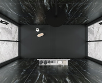 Receveur de douche de salle de bain carré en pierre artificielle OEM/ODM de haute qualité Design moderne pour hôtels