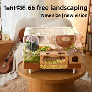 Tafit 66cm Transparent Acrylique <span class=keywords><strong>Hamster</strong></span> Cage pour Nain <span class=keywords><strong>Hamster</strong></span> Syrien <span class=keywords><strong>Hamster</strong></span> Gerbilles <span class=keywords><strong>Hamster</strong></span> Maison Petit Pet Fournitures - Product Image 5