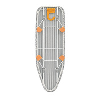 Planche à repasser pliante en acier avec support pour fer à repasser, idéale pour hôtels, compatible OEM/ODM