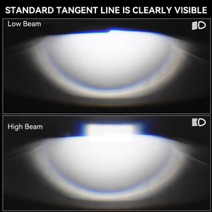 Projecteur bi-LED A82 Mini à double faisceau, lentille laser, ampoule de phare LED H4, 6000K blanc, étanche, 8000 lumens, 60W, universel pour voiture - Product Image 5