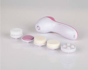 فرشاة تنظيف الوجه الكهربائية 5 في 1 للبيع بالجملة، جهاز تدليك للعناية بالجمال ومساج الوجه محمول باليد - Product Image 2