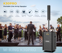 Altavoz Line Array Profesional W-King K30PRO, Sistema PA de 480W, Altavoz de 15 Pulgadas para Eventos al Aire Libre, Equipo de Sonido
