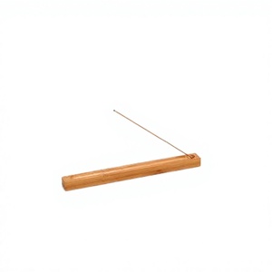 Porte-encens artisanal en bambou et bois de santal, écologique, support d'aromathérapie, décoration intérieure, accessoire de méditation et de prière, style indien - Product Image 2