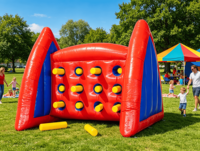 Jeu gonflable de défi de tirage de piquets pour enfants et adultes, jeu interactif commercial de tirage de bâtons pour carnaval, en PVC écologique, résistant jusqu'à 500 kg