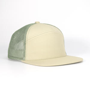 Gorra de béisbol de ala plana de mezclilla de malla de 7 paneles <span class=keywords><strong>Findo</strong></span>-Estilo deportivo unisex para negocios y pesca al aire libre en la playa - Product Image 4