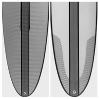 Planche de surf en résine époxy de fibre de verre avec aileron de surf, planche de surf longue pour le surf