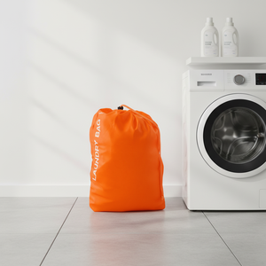 Sac à linge portable à cordon de serrage, léger, durable, en polyester, grand sac de rangement pour la maison, les voyages, le dortoir - Product Image 3