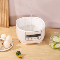 Casserole électrique numérique portable, cuiseur lent, revêtement antiadhésif en plastique, capacité de 3 L, mini-cuiseur automatique, économe en énergie