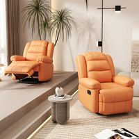 Canapés de salon pivotants multifonctionnels de luxe à prix d'usine fauteuil de massage inclinable en cuir PU pour la maison