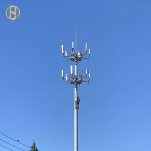 Futao đứng miễn phí viễn thông monopole Antenna cực của tháp truyền thông