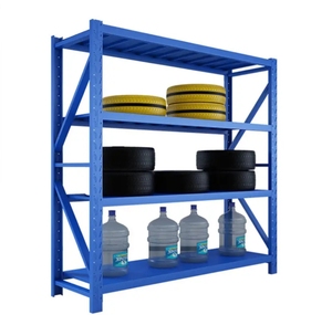 Estanterías Metálicas Industriales, Estantes Apilables, Estanterías de Acero sin Pernos para Garaje, Estanterías de Almacenamiento para Logística - Product Image 5