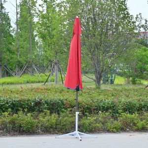 Sombrilla de Playa para Exteriores de 150 cm de Radio, Fabricada con Varillas Dobles Resistentes, Tela Plateada con Revestimiento Anti-UV, Parasol - Product Image 2