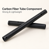 Tube rond en CFRP percé sur mesure avec surface mate pour l'assemblage de cadres de meubles, tube de chaise en fibre de carbone