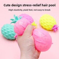 Mini-ananas anti-stress à presser, réaliste en forme de fruit, perlé, jouet amusant pour farces, en EVA pour la décompression