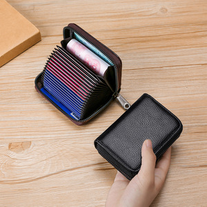 Новинка, кошелек унисекс из натуральной кожи с отделением для карт - Product Image 1