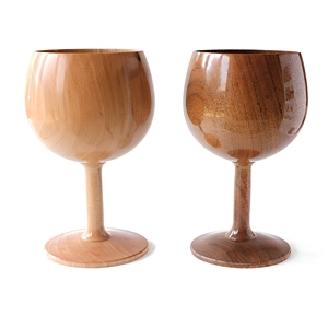 Eco Friendly Wooden <b>Wine</b> Cup Handmade Solid Wood Tableware Supplier Luxury Handmade Wooden <b>Wine</b> <b>Goblet</b> Natural Wood Drinking Cup - Product Image 1