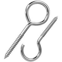 Crochet soudage oeil blanc acier inoxydable Weleded Kit mouton oeil vis jointure collier taraudage boulons vis autotaraudeuses avec anneaux