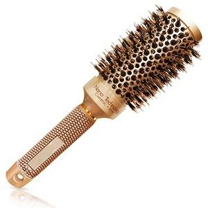 Nano térmico de cerámica de <span class=keywords><strong>cepillo</strong></span> (1,7 pulgadas) <span class=keywords><strong>cepillo</strong></span> redondo de cerámica Anti-estática, <span class=keywords><strong>cepillo</strong></span> de pelo - Product Image 1