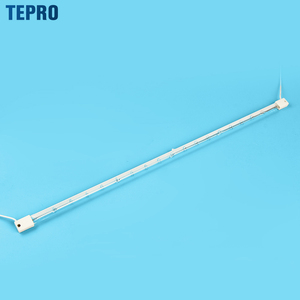 QIR240-2000A công nghiệp 2000 Wát ống thủy tinh thạch anh vật liệu không thấm nước hồng ngoại nhiệt gốm cơ sở IR Halogen đèn cho khử trùng - Product Image 1