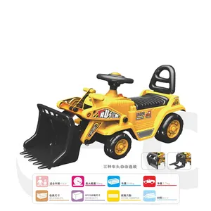 Vehículo de construcción de plástico para niños, vehículo de juguete para montar en excavadora - Product Image 1