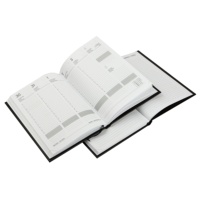 Impression promotionnelle faite sur commande de carnet de Journal de planificateur d'affaires de couverture rigide