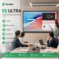 Pizarra Interactiva Amdox ES Ultra 4K de 40 Puntos Táctiles de 65-110 Pulgadas para Uso Escolar y Empresarial