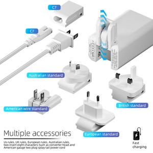 <span class=keywords><strong>Chargeur</strong></span> 280 <span class=keywords><strong>W</strong></span> USB-C et USB-A GaN compatible avec les chargeurs GaN européens, américains, australiens et britanniques - Product Image 6