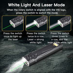 Phong Cách Mới Màu Xanh Lá Cây Laser <span class=keywords><strong>Mini</strong></span> UV <span class=keywords><strong>Torch</strong></span> Du Lịch Nhỏ Gọn Đa-Chế Độ Túi Edc LED 395nm Từ Đèn Pin - Product Image 6