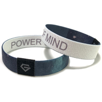Logo personnalisé Tissu Stretch Jésus Bracelet Quotidien Bible Verset Bracelet Avec Nfc Avec Nfc Rfid Bracelets Élastiques