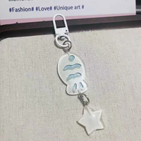 Porte-clés Mignon en Forme de Petit Poisson, Porte-clés en Résine Dessin Animé, Joli Pendentif de Sac, Décoration Suspendue pour Étui d'Écouteurs, Porte-clés Taiyaki Rose