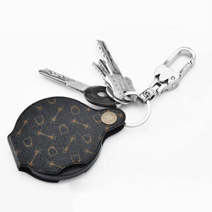 Mini poche en cuir PU Portable pliable microscope de poche <span class=keywords><strong>loupe</strong></span> lentille <span class=keywords><strong>loupe</strong></span> - Product Image 3
