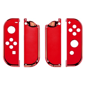 For Nintendo <b>Switch</b> Handle Cover, Custom <b>Chroming</b> Red Full Controller Shell Kit - Product Image 1