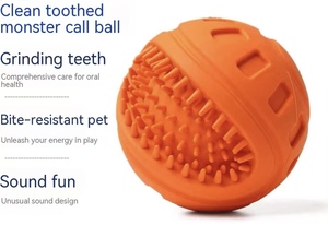 Vocal and Chewy <strong>Dog</strong> <strong>Toy</strong> - Teething and Dental Cleaning Interactive <strong>Dog</strong> <strong>Toy</strong> - Natural Rubber <strong>Pet</strong> <strong>Toy</strong> - Product Image 2