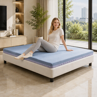 Matelas orthopédique en mousse à mémoire de forme, confort moyen-ferme, compressé sous vide, pour appartement et chambre d'hôtes