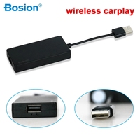Reproductor de DVD para Auto con CarPlay Inalámbrico/Android Auto, Dongle USB Smart Link para Reproductor de Navegación Android, Mirrorlink