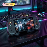 Console de jeu portable rétro Gamegaga H55 Pro 5,5 pouces WiFi, 2 Go de RAM, double vibration, éclairage RVB, lecteur vidéo portable