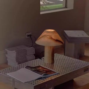 Natural Marble <b>Table</b> Lamp Led Light E27 Switch Control Desktop Lamp For Living Room Bedroom <b>Study</b> - Product Image 3
