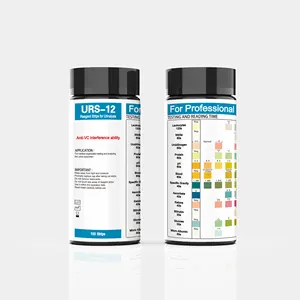 병원 클리닉 의료 소변 URS-12 테스트 스트립 케톤 pH 단백질 포도당