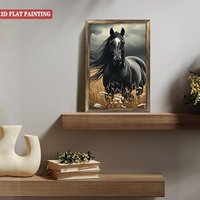 Toile encadrée en bois 20x30cm avec motif crème glacée