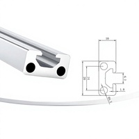 Profil Ekstrusi Aluminium 6063 T5 Industri Kustom untuk Perakitan Rangka Modular Balok Mesin Otomasi Workstation