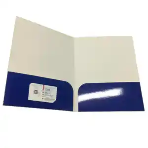 Iş ofis için tasarım baskı LOGO A4 renkli karton moda belge dosya klasörleri özelleştirmek