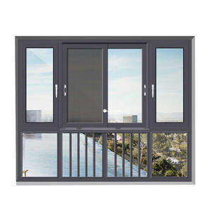 หน้าต่าง<span class=keywords><strong>บาน</strong></span><span class=keywords><strong>เลื่อน</strong></span>แบบแนวนอนทันสมัย ปี 2025 ขายดี กระจกสองชั้น Low-E กรอบอลูมิเนียมอัลลอยด์ พร้อมมุ้งลวดสแตนเลส - Product Image 4