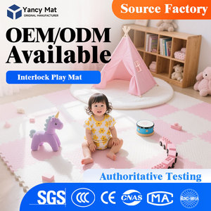 Alfombra de juego para niños, gruesa y entrelazada, alfombra de gateo para bebés, alfombra de tatami sin formaldehído - Product Image 1