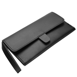 hermosa de almacenamiento portátil de viaje de peluquería corte de pelo de la pu de cuero herramienta accesorios salón de peluq - Product Image 4